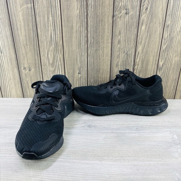 Nike Other - Nike Renew Run 2 Shoes Men's 11  Triple Black Low Top Athletic Running Sneakers